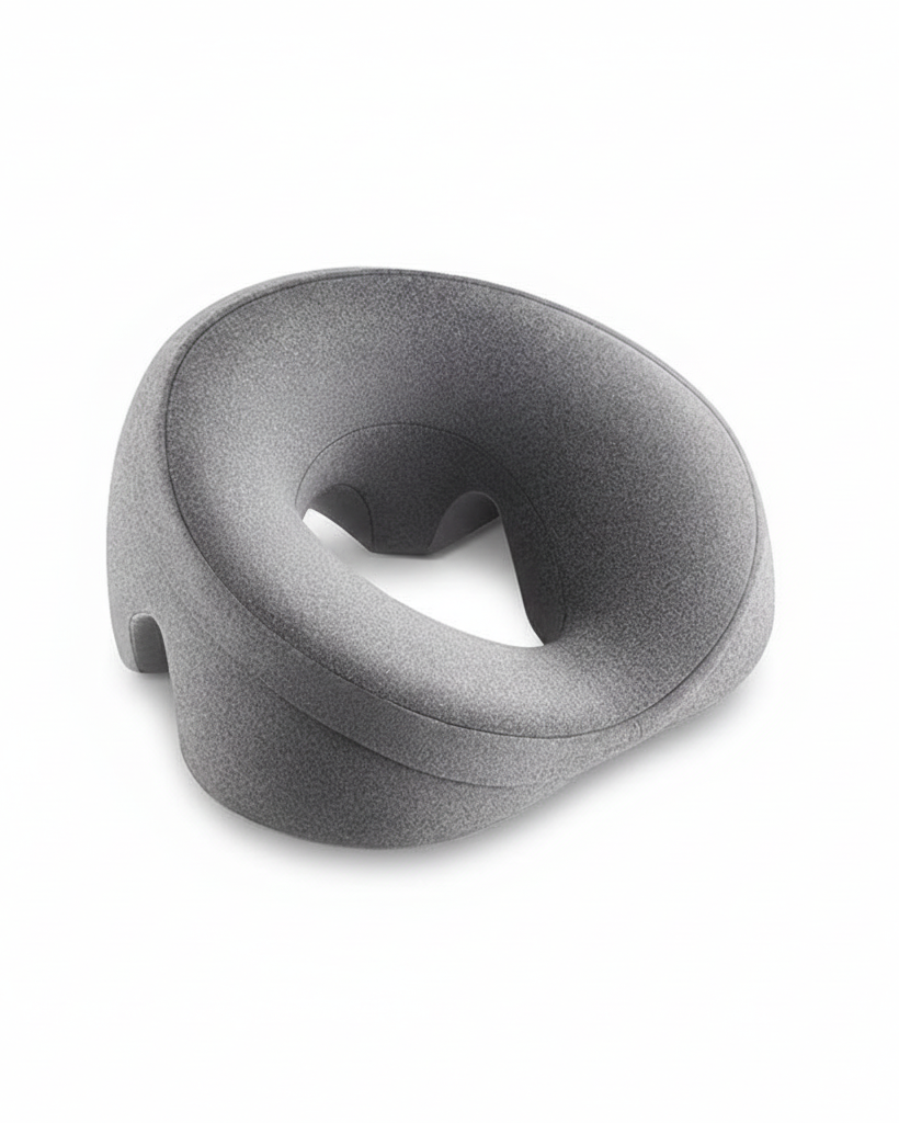 Grå ansiktskudde produktbild